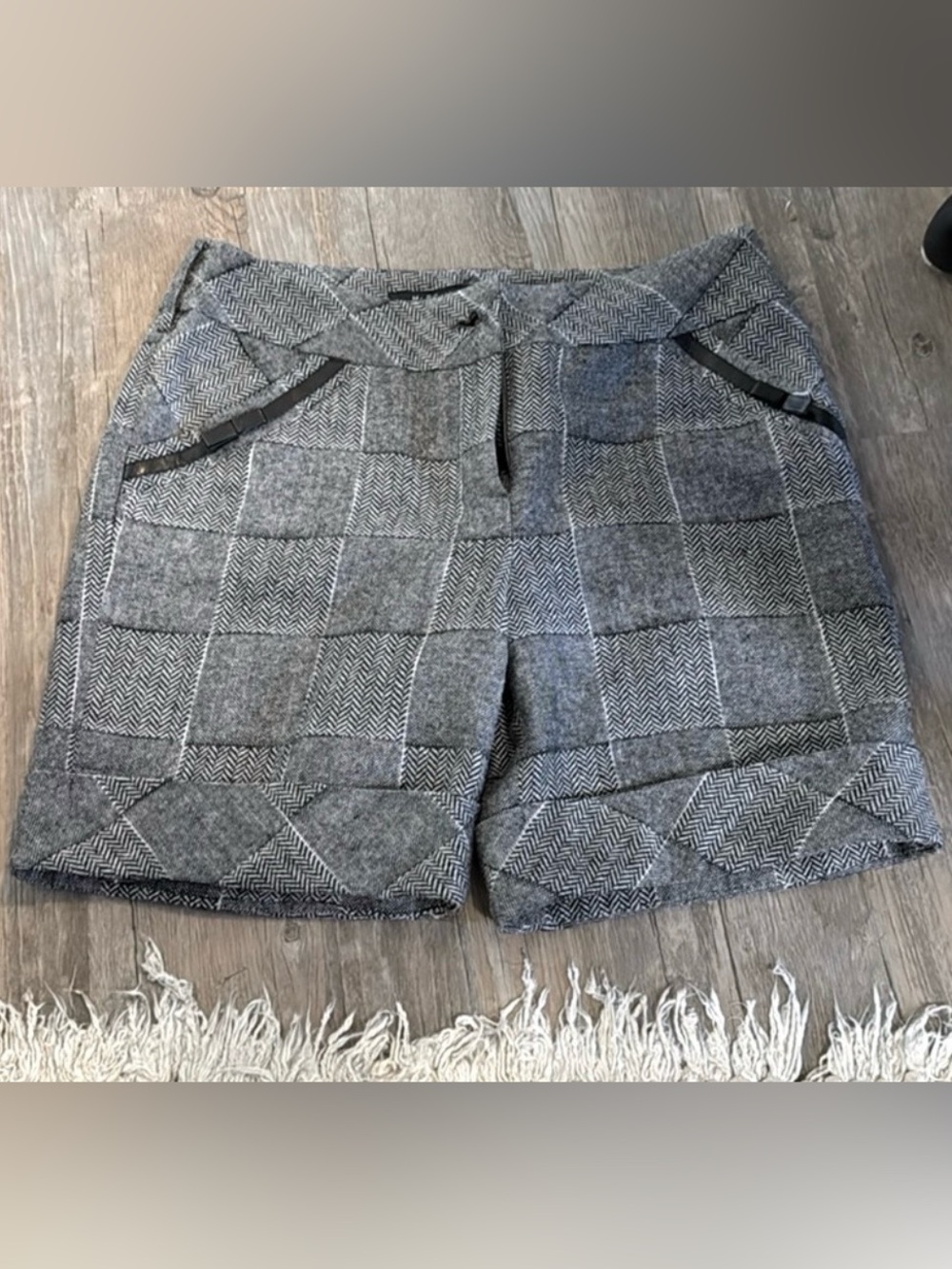 Marc Jacobs grey plaid shorts